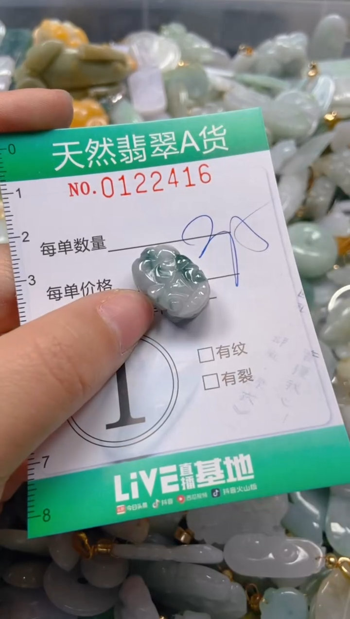 翡翠未镶嵌颈饰闪购0122416