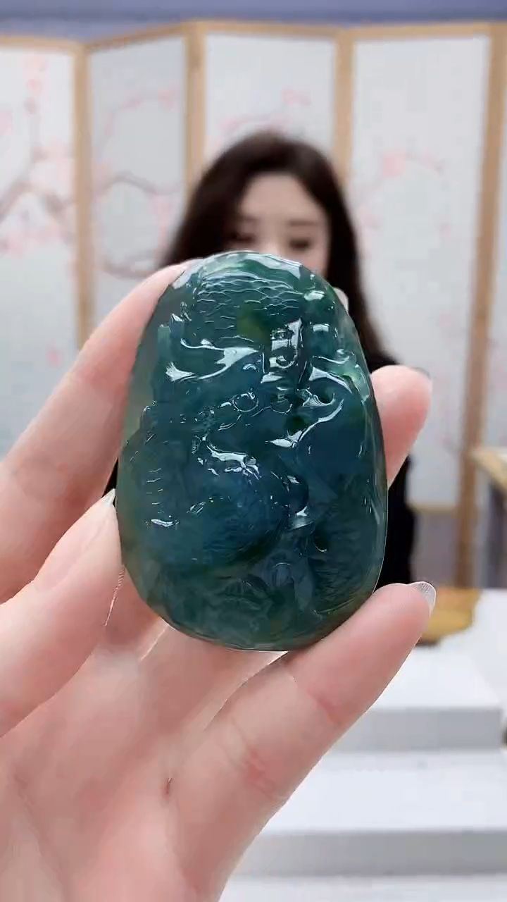 未镶嵌定制翡翠4829ry-毛货挂件8