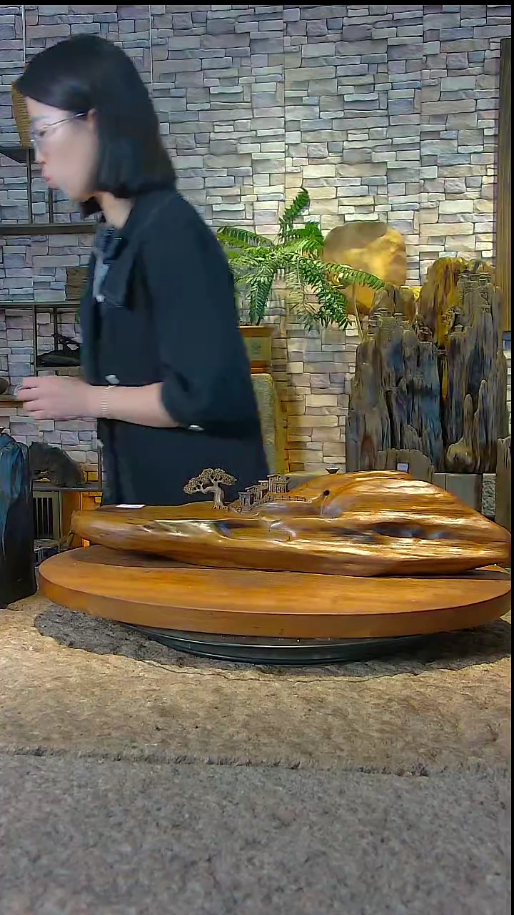 木金丝楠阴沉木倒流香摆件