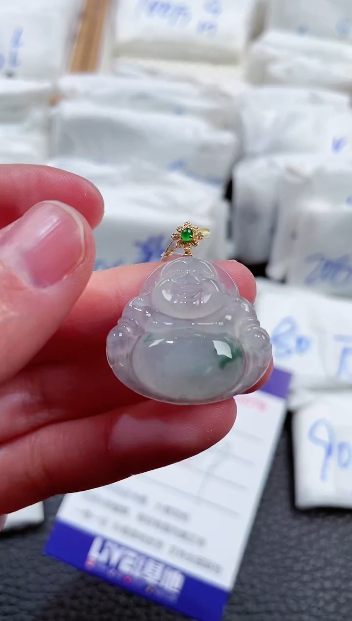 【闪购商品】翡翠颈饰18K金镶嵌00016779