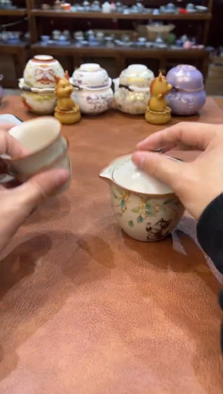 真的很便宜会开片的旅行茶具