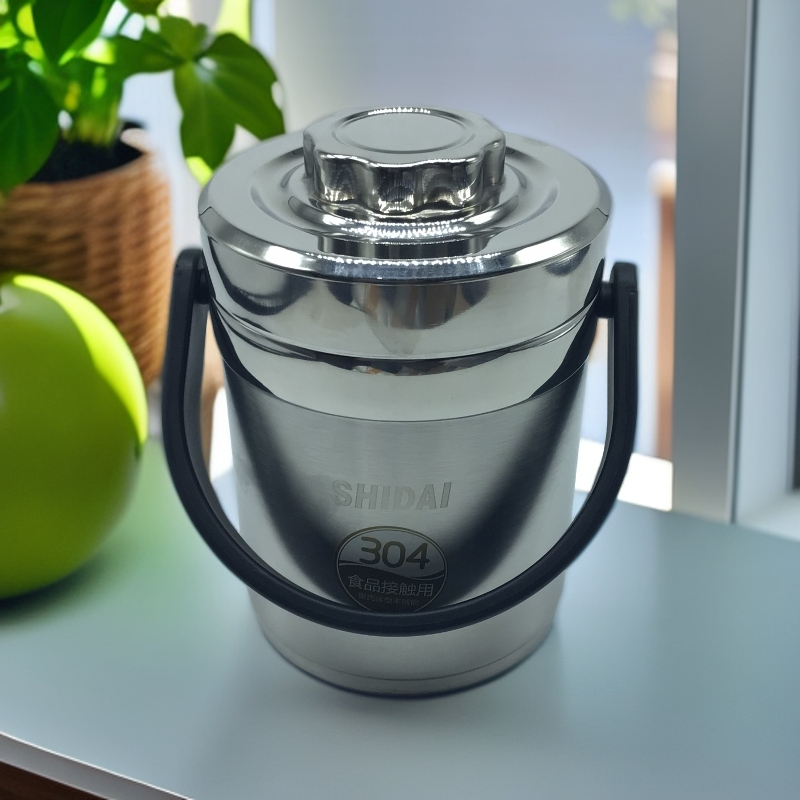 美式直型真空提锅 不锈钢保温饭桶