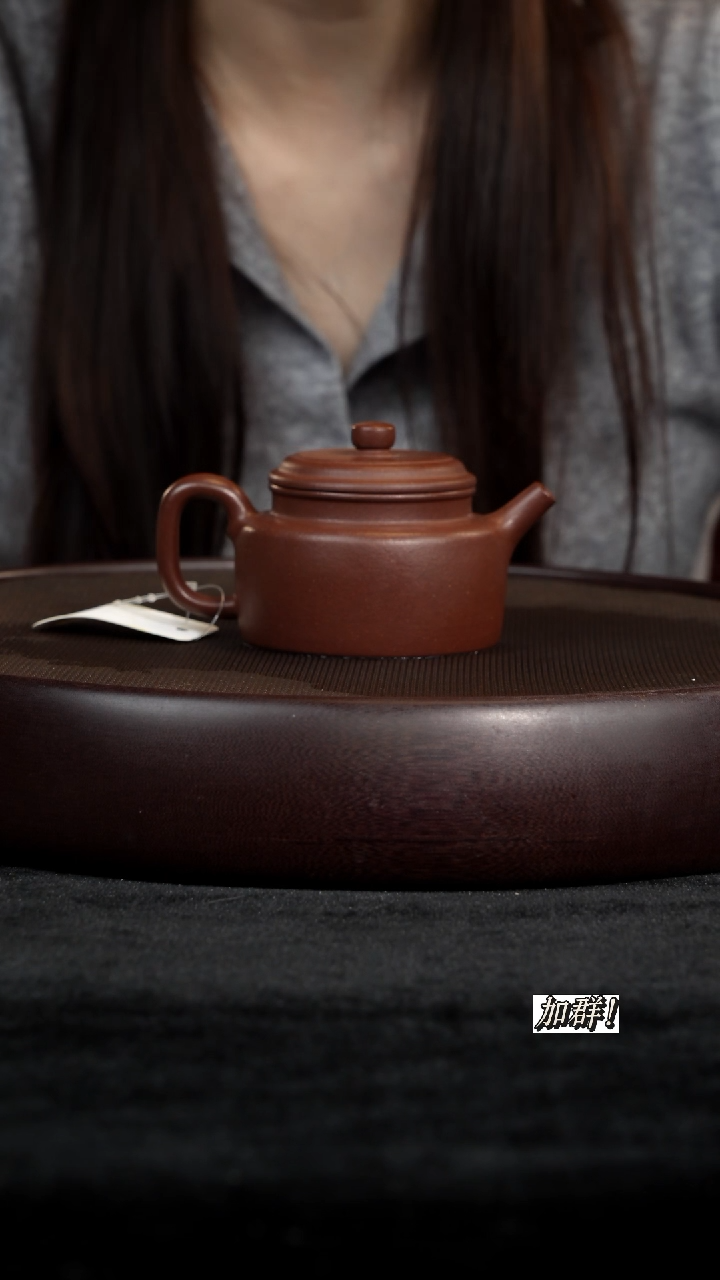 茶壶紫砂JTL805789栗色紫泥德钟130c