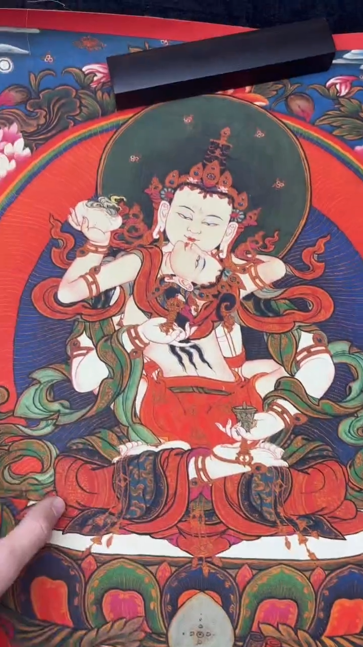 装裱画精美唐卡艺术绘画作品