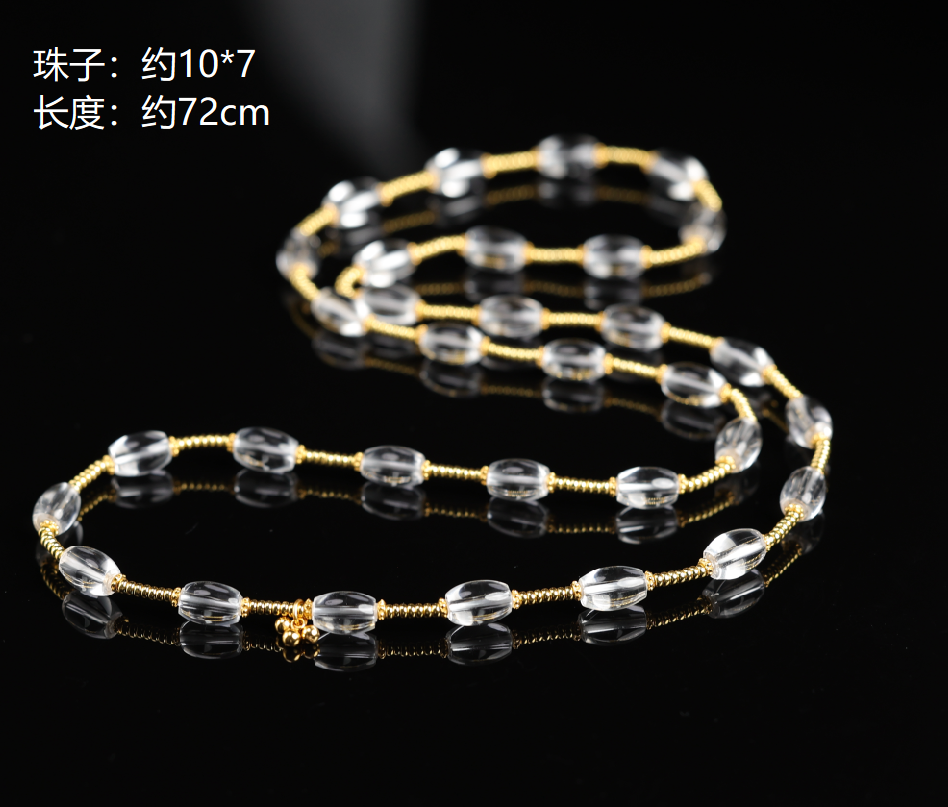 本真 | “灵泽”严选精品高段位白水晶项链