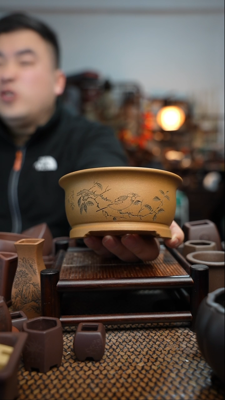 【闪购商品】紫砂花盆長木軒精品紫砂13*6