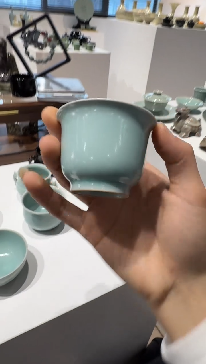 青瓷手工茶器包邮