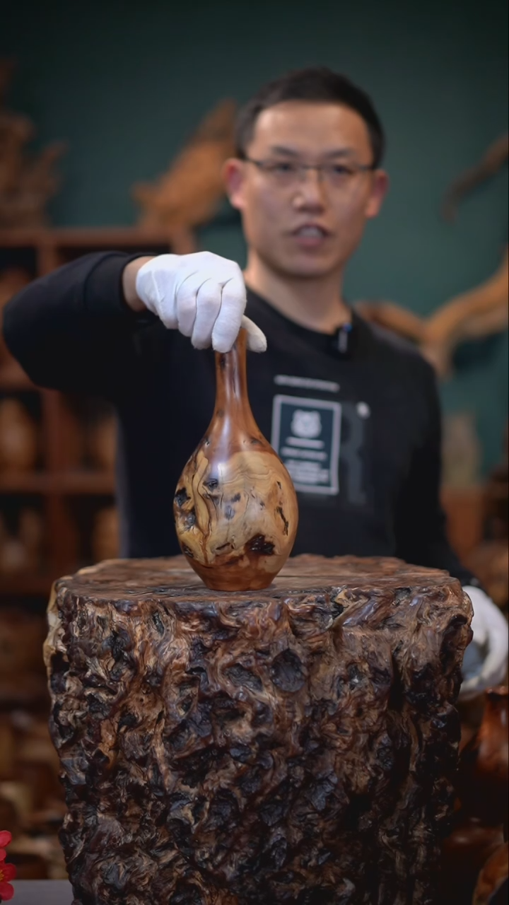 【闪购商品】梨木雷击枣木玉净瓶