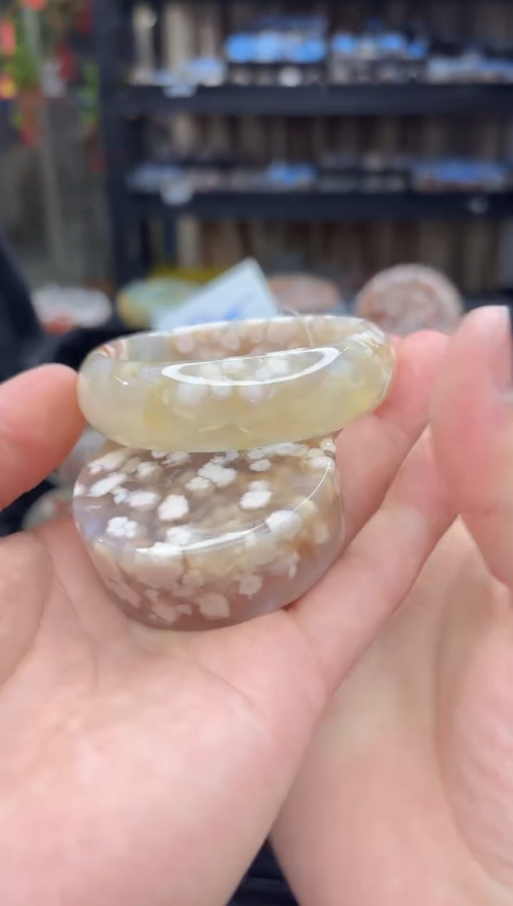 石英质玉未镶嵌手镯68（57圈赠送镯心）