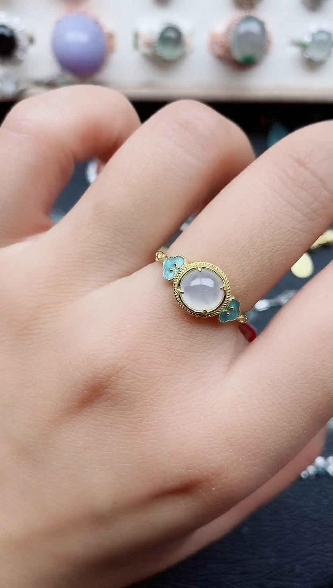 【闪购商品】翡翠戒指银S925镶嵌11111