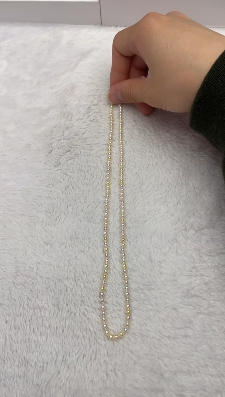 【闪购商品】海水珍珠颈饰未镶嵌AK糖果3.5-4mm（多样性发一）