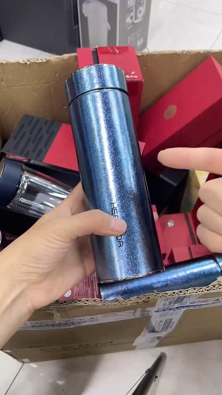 小熊钛保温杯t310-470ml蓝