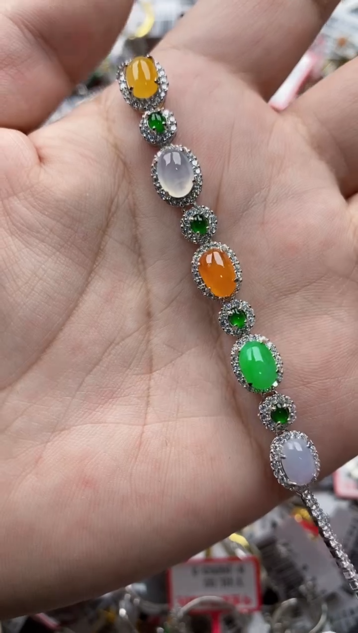【闪购商品】翡翠戒指银S925镶嵌555555---1