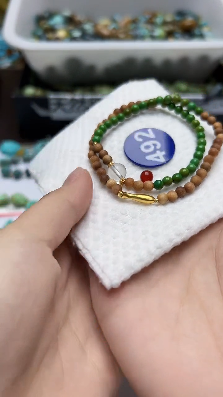 玛瑙/玉髓手串未镶嵌492