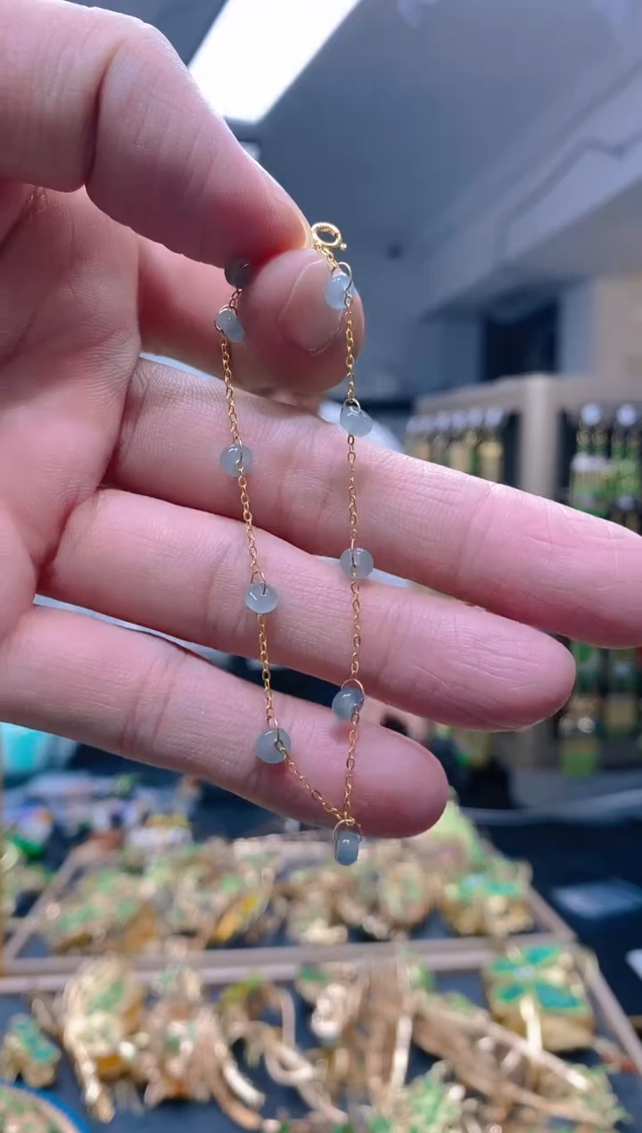 【闪购商品】翡翠耳饰合金0122翡翠手链