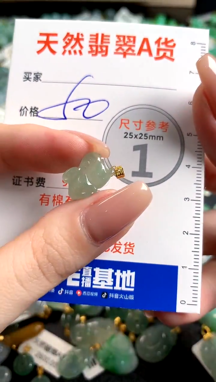 【闪购商品】翡翠颈饰18K金镶嵌13007760
