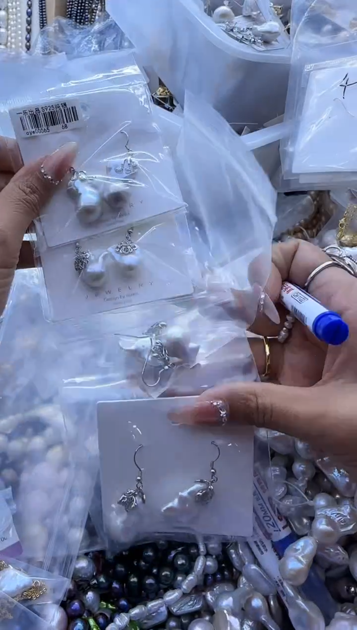 【闪购商品】淡水珍珠耳饰银S925镶嵌245