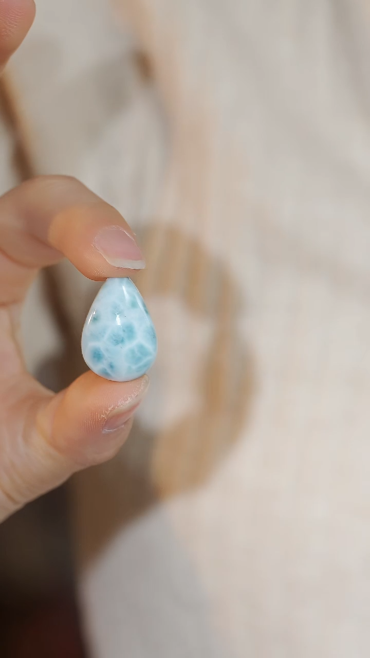 【闪购商品】针钠钙石（海纹石）吊坠(不含链)未镶嵌水滴吊坠