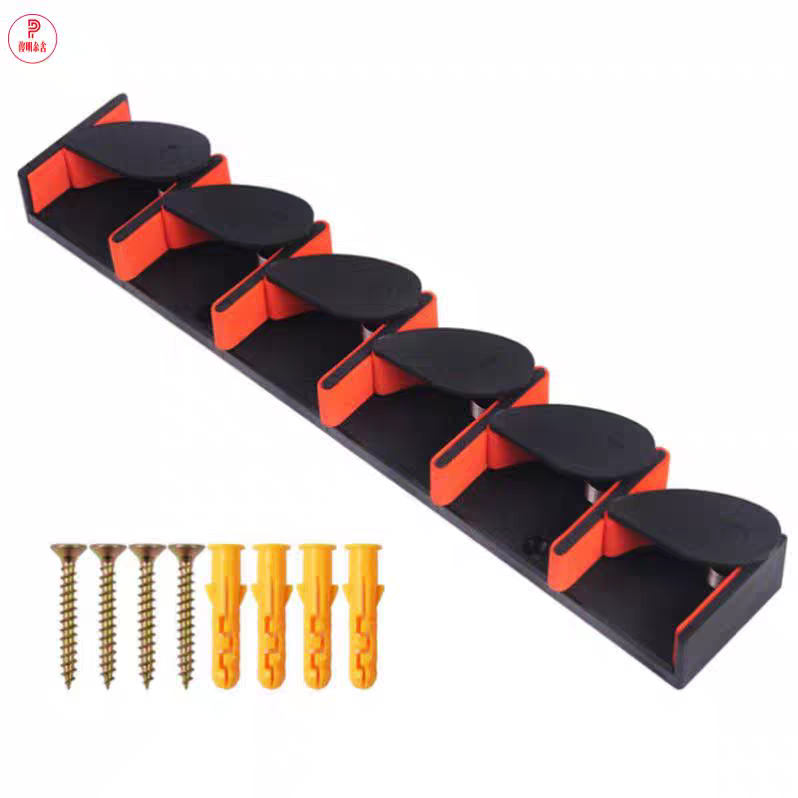 鱼竿放置架放6支竿壁挂式鱼竿支架家用鱼竿展示架壁挂鱼竿收纳架