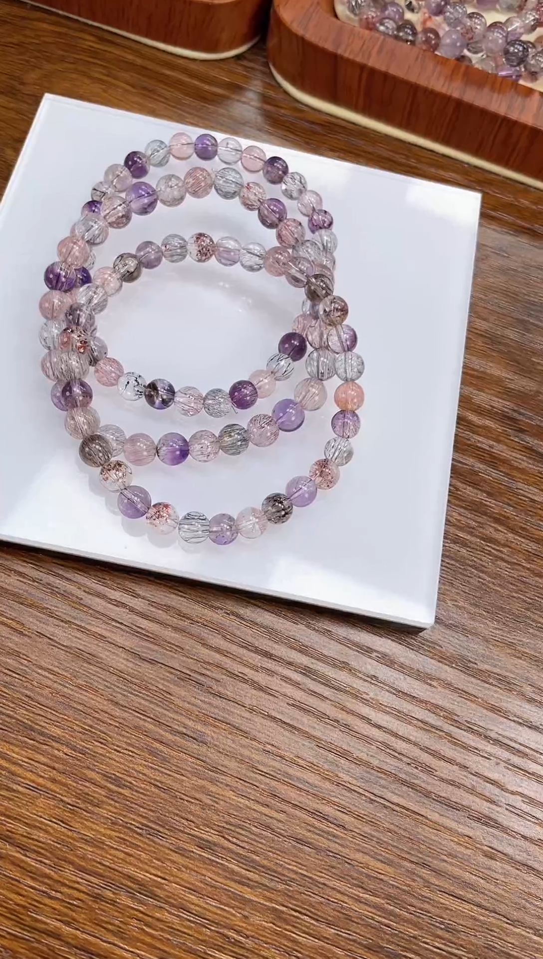 【闪购商品】水晶手链未镶嵌天然超七5mm多样性发一