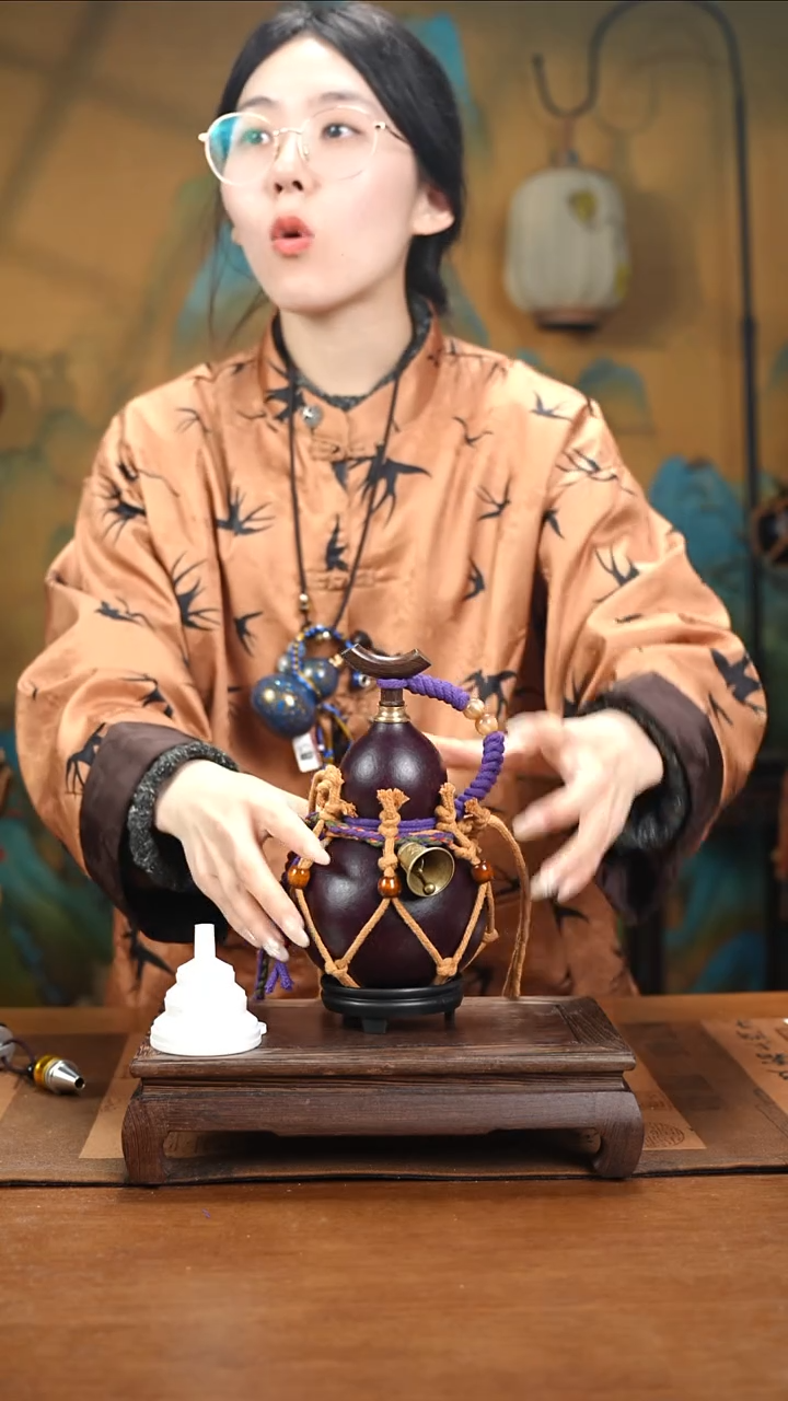 YS021网兜款大漆酒葫芦（现货现发）