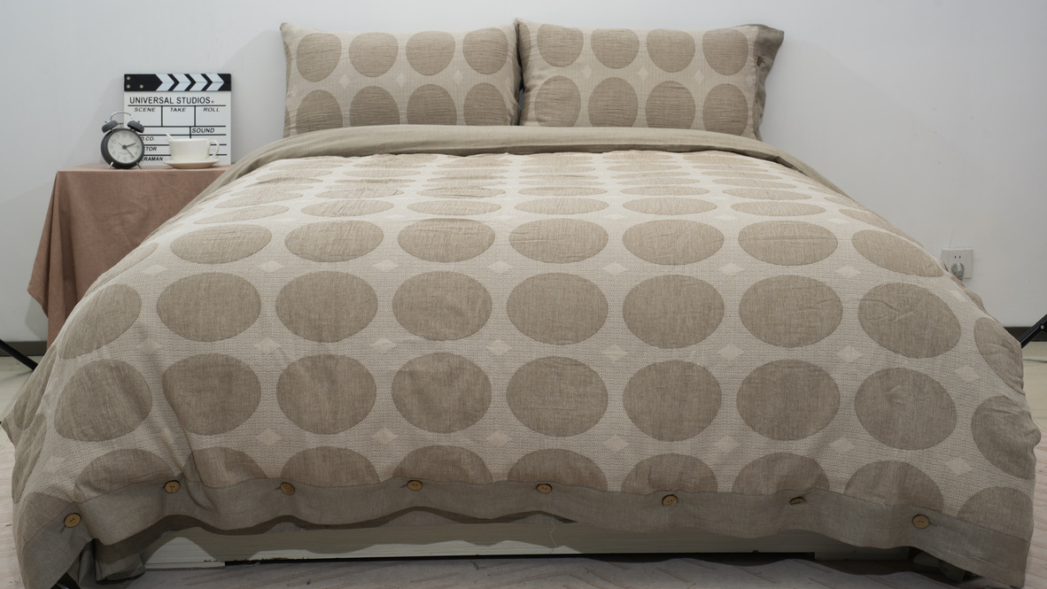 【京会社】双层有氧纱四件套泡泡糖-贝拉