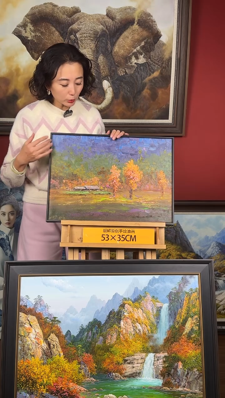 油画【71号】约53*35cm丨朝鲜原创纯手绘孤品油画丨顺丰包邮