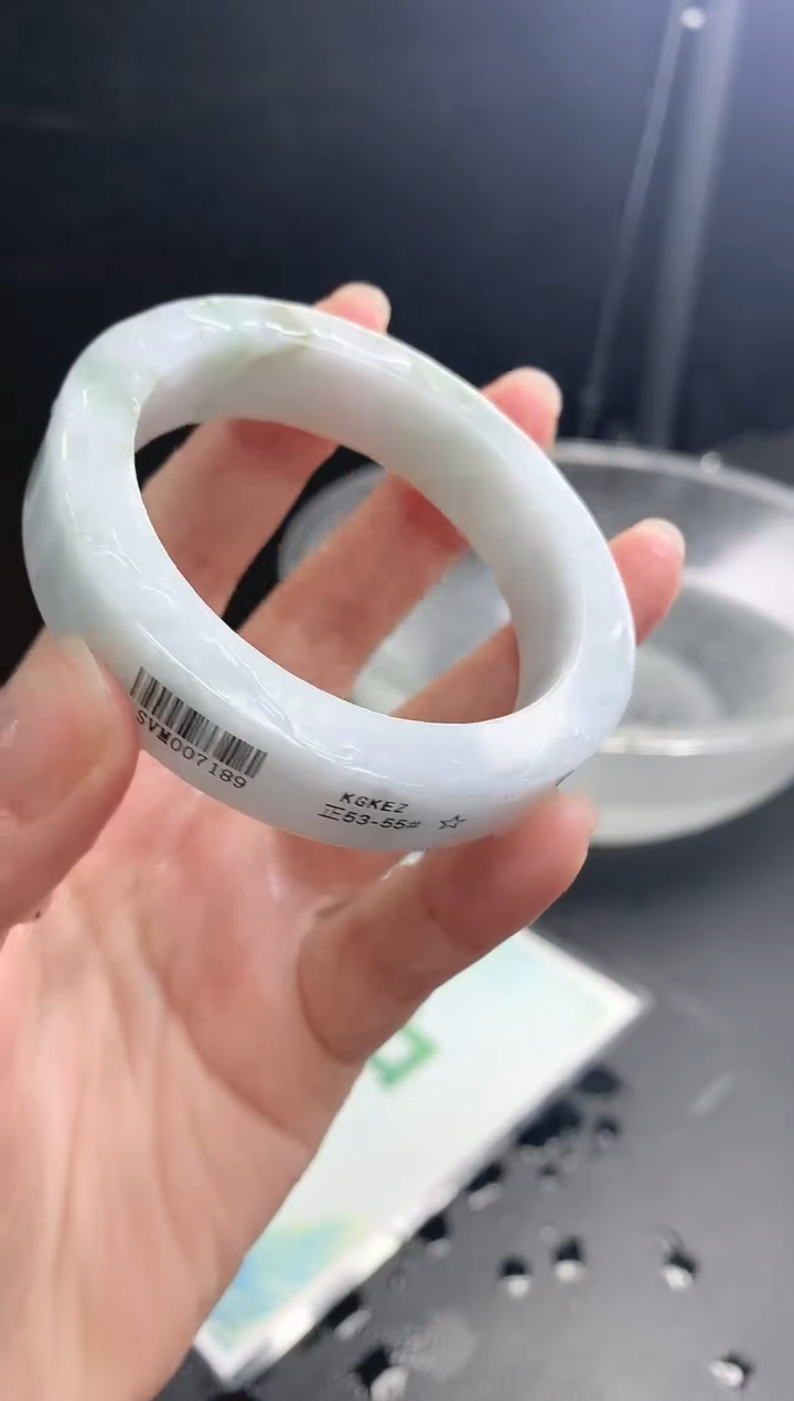 【闪购商品】定制翡翠手镯未镶嵌8 54-55正