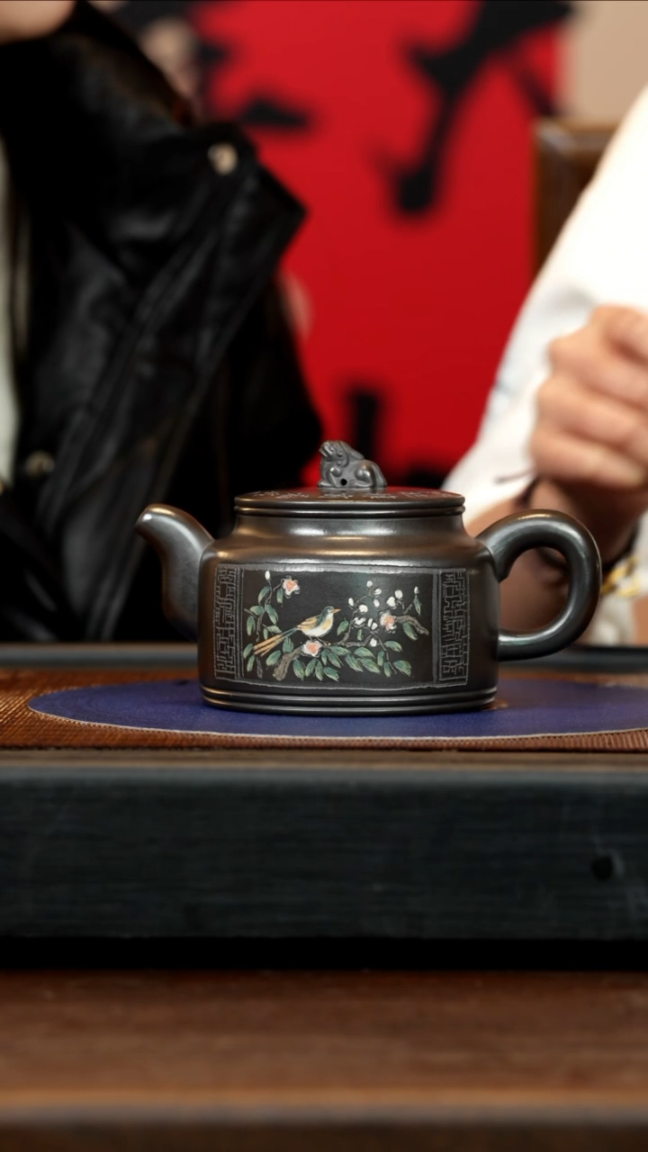 【闪购商品】紫砂茶壶WYS 玄铁砂 大蕴德钟 300cc