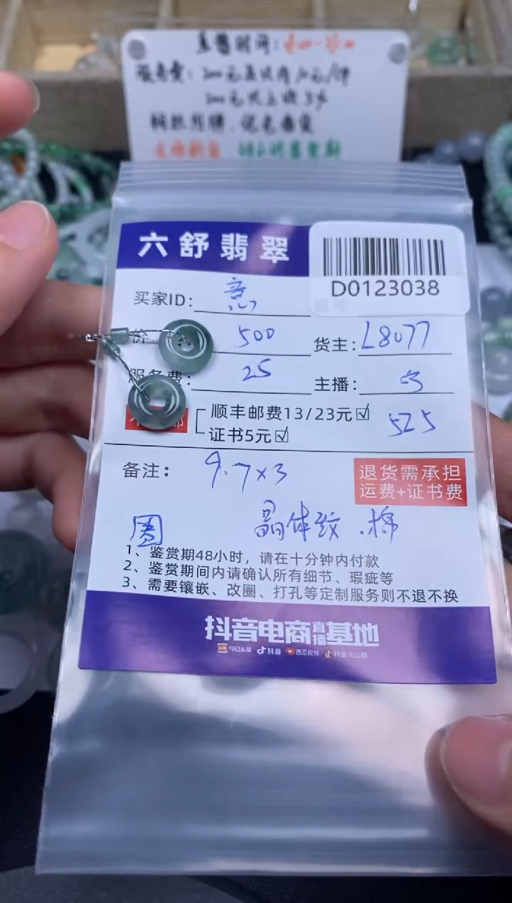 【闪购商品】翡翠吊坠(不含链)未镶嵌D0123038