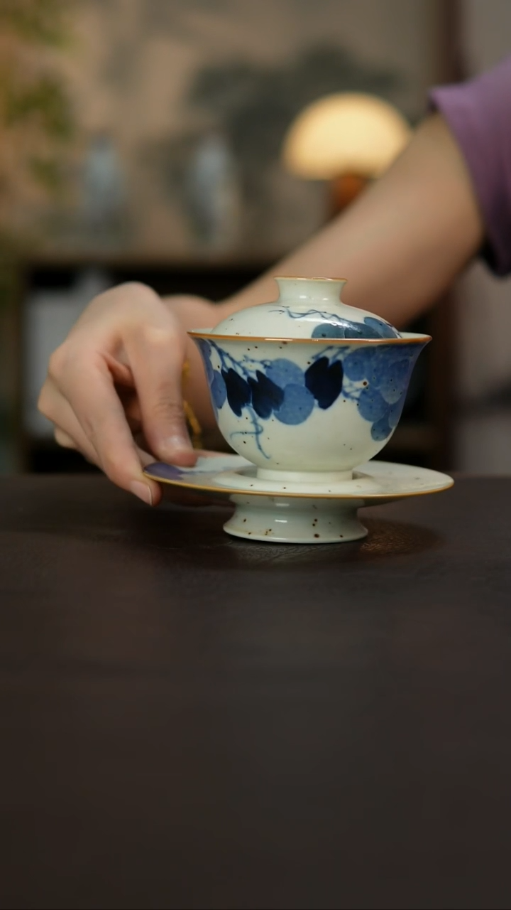 杯景德镇陶瓷杯碗柴烧多人