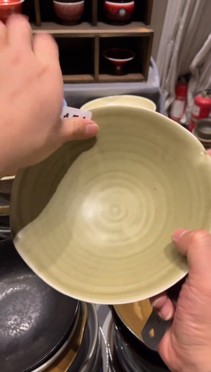 【闪购商品】瓷片151 微瑕青色双口碗1个