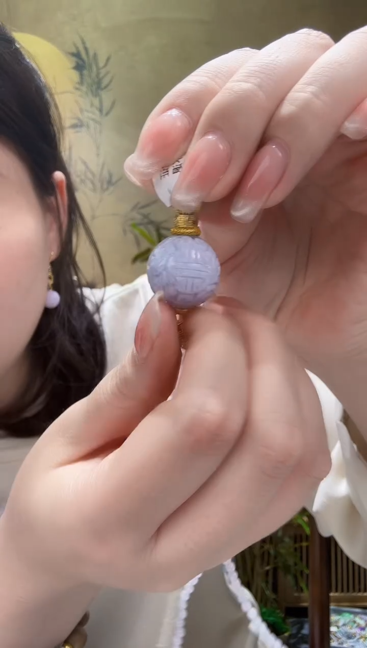 翡翠银S925镶嵌颈饰吊坠