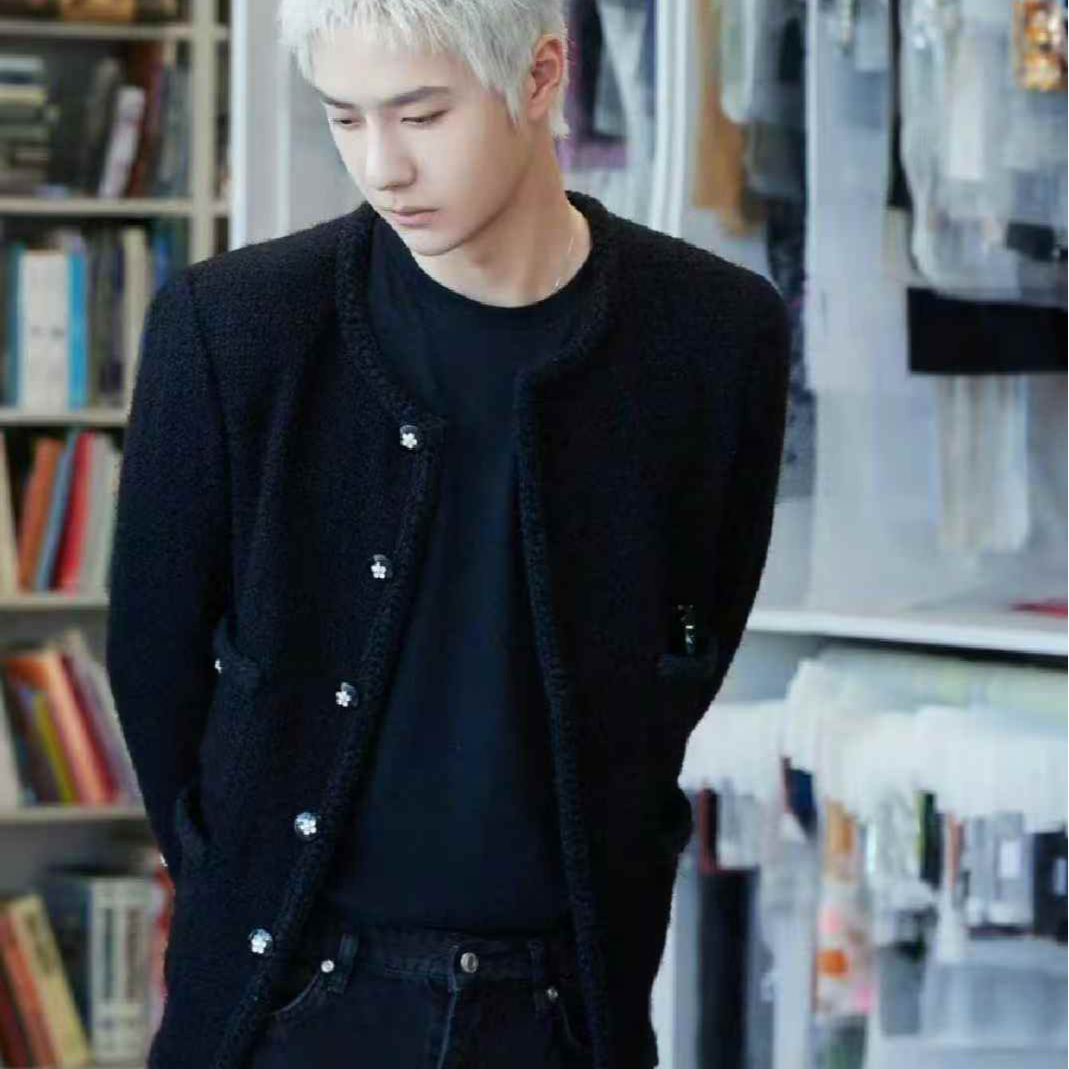 99新 Chanel/香奈儿 Chanel 23K黑色圆领经典小黑外套34码