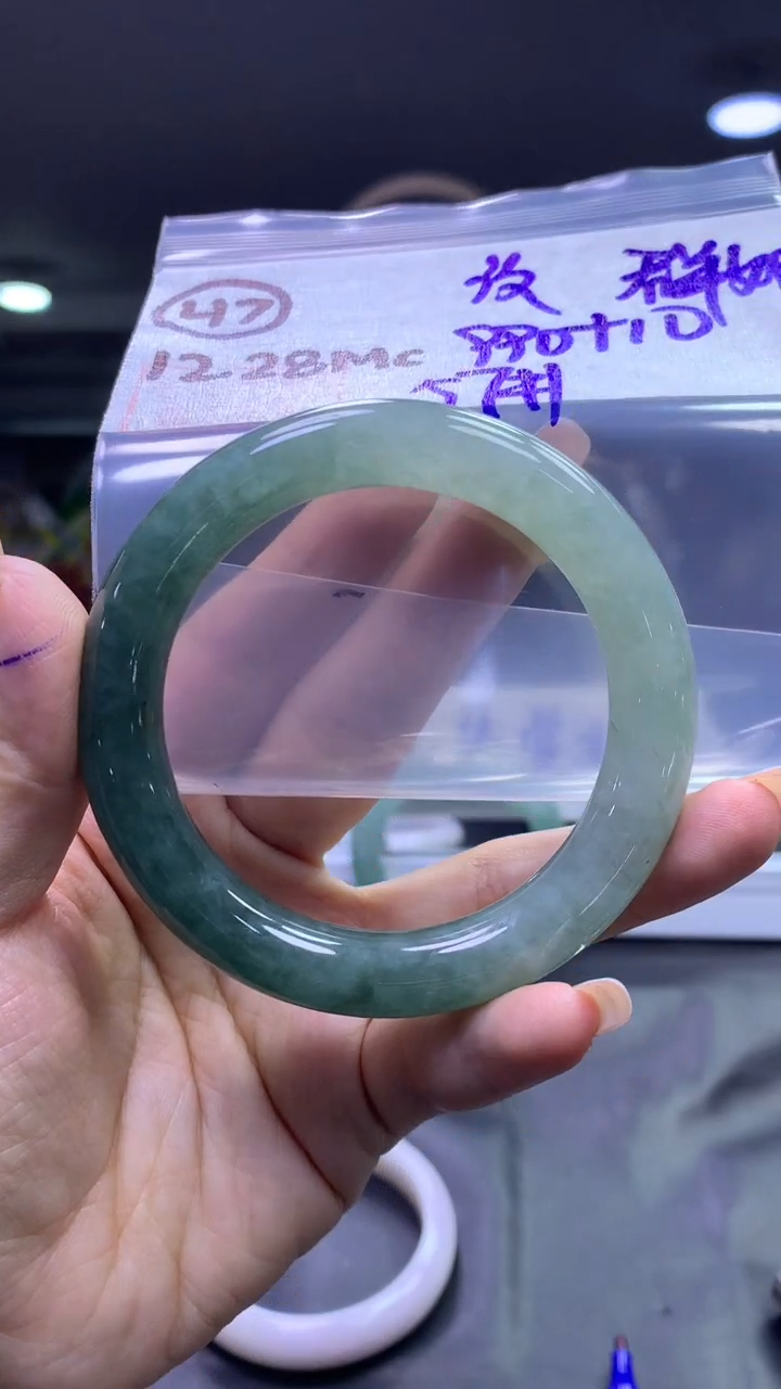 未镶嵌定制翡翠群***847手镯57纹+990元+拍一发一