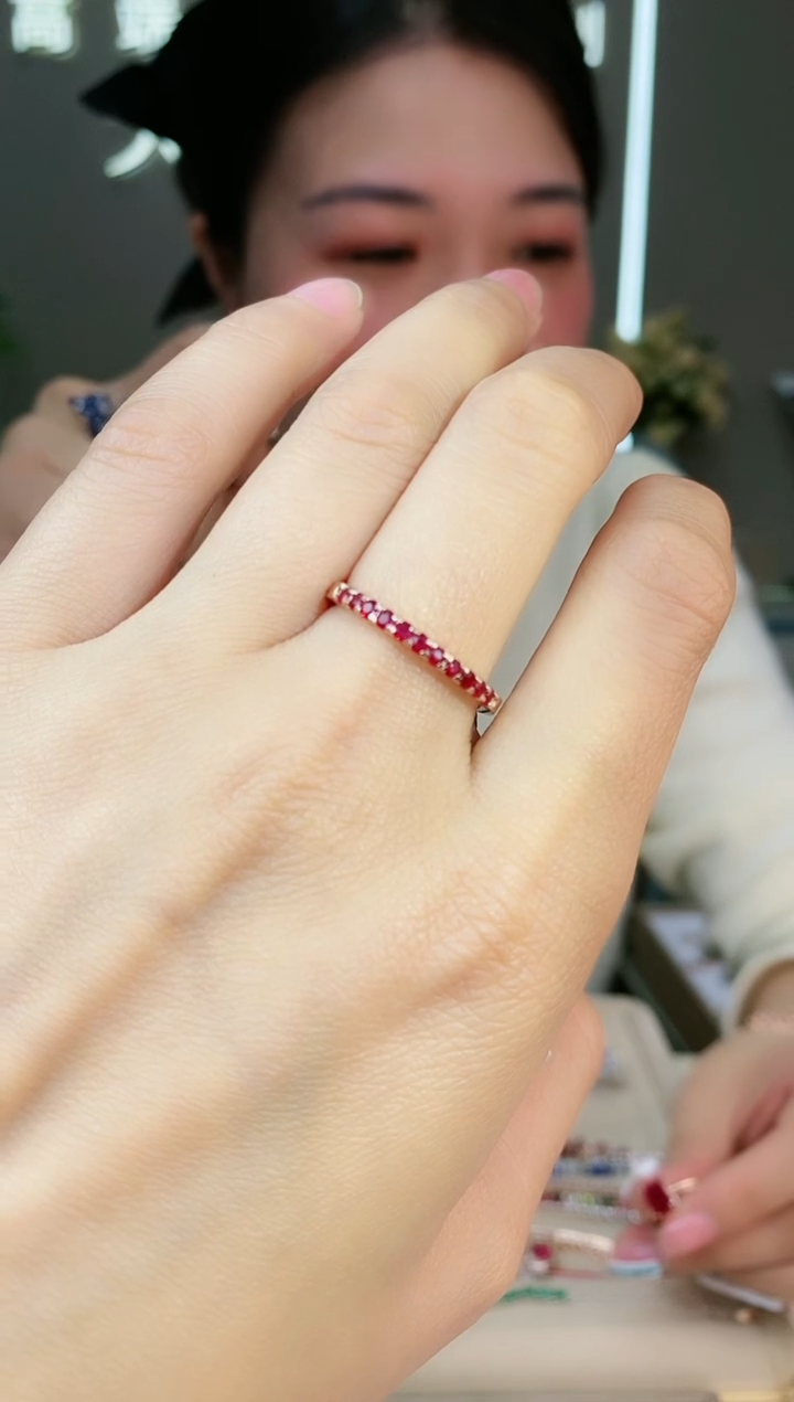 【闪购商品】红宝石手饰银S925镶嵌手饰