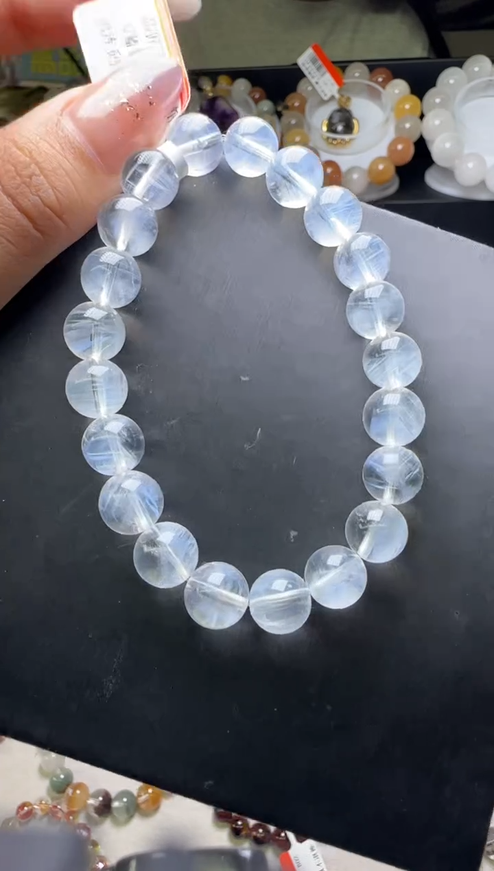 手串未镶嵌水晶Q蓝针手串9m+  M54040A宋