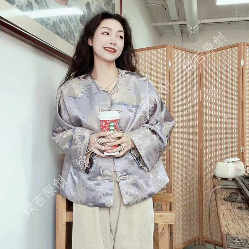 续吉出品4969｜所念皆如愿｜新中式高级感加厚棉衣外套上衣