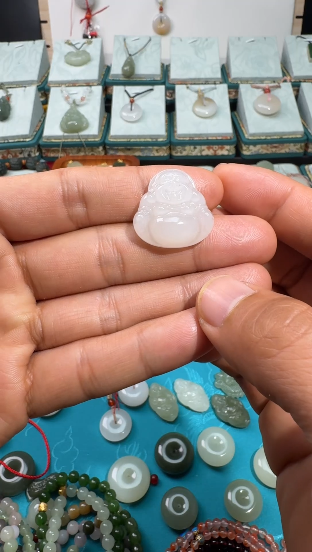 【闪购商品】和田玉颈饰未镶嵌25*10白佛公