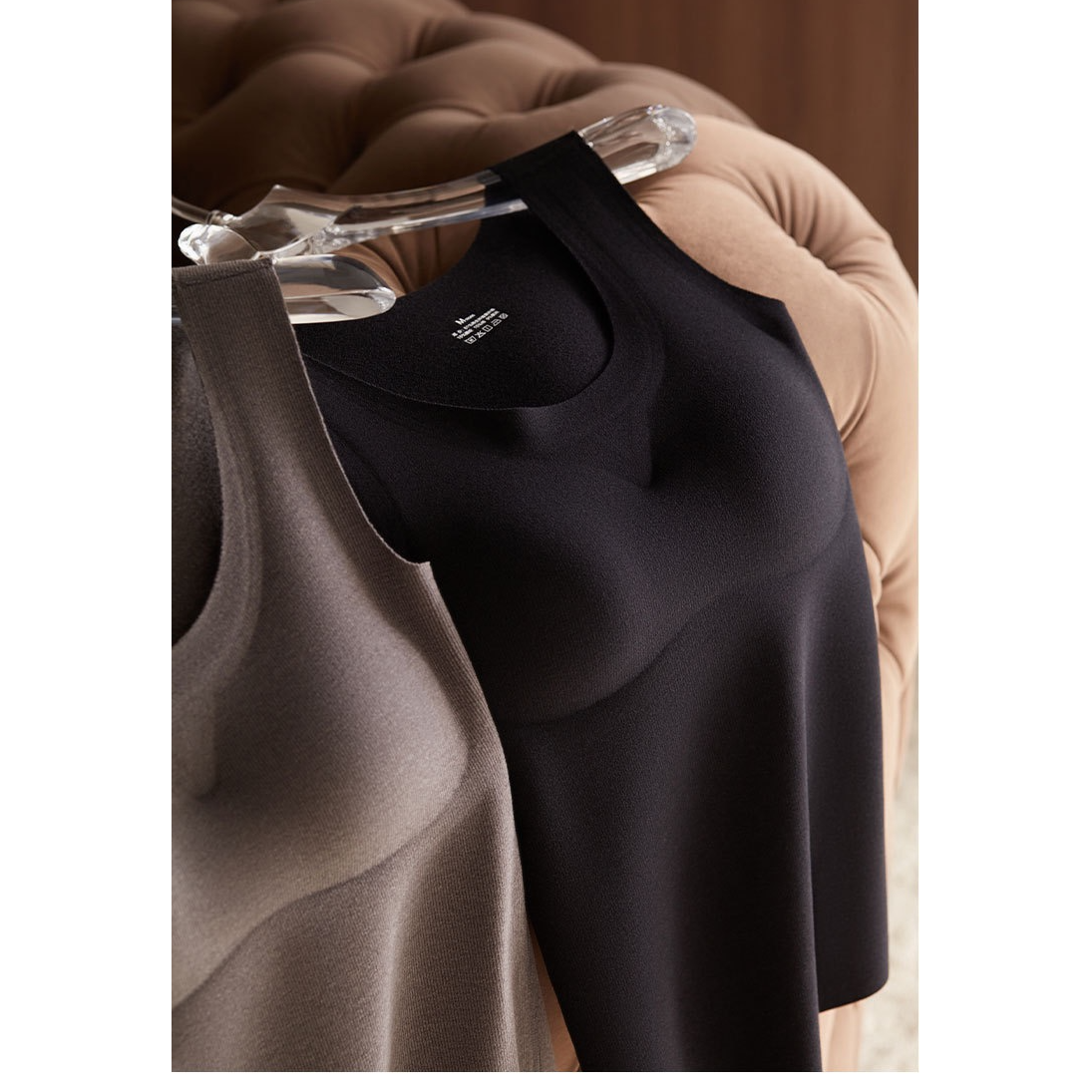 女士秋冬德绒保暖背心显瘦款保暖衣 （胸垫可拆卸）