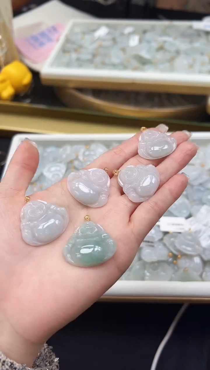 【闪购商品】翡翠颈饰18K金镶嵌V0017-Q/多样性发一