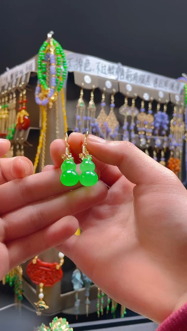 【闪购商品】玛瑙/玉髓耳饰合金020玛瑙饰品