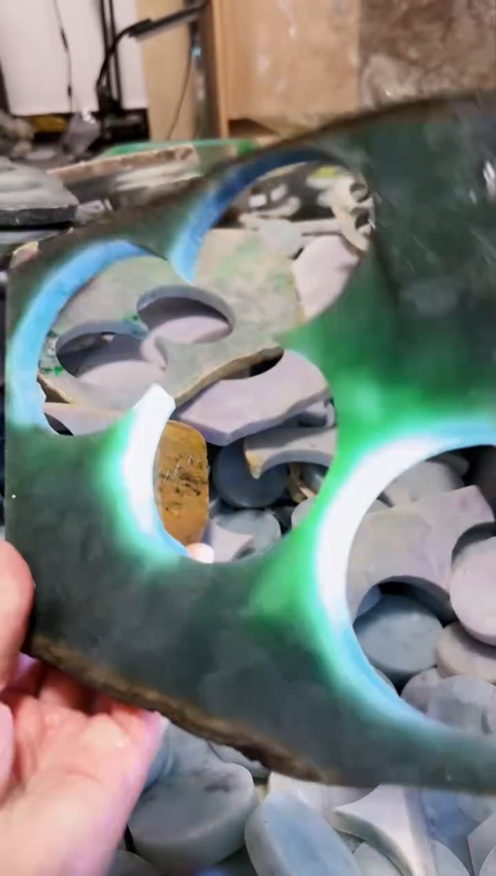 【闪购商品】翡翠颈饰未镶嵌A货孔玉1473