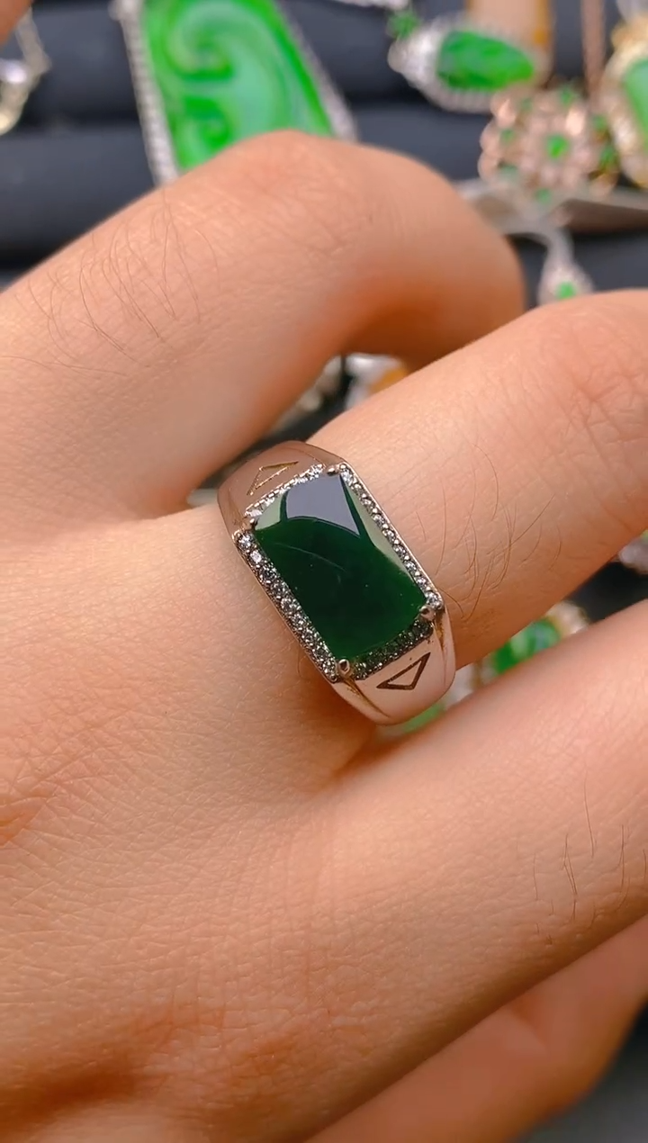 【闪购商品】翡翠戒指未镶嵌天然A货翡翠1