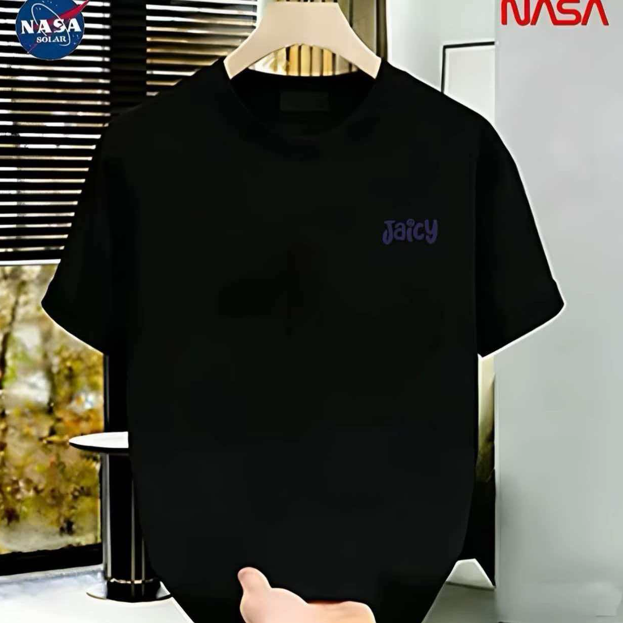 J-26NASA联名纯棉夏季圆领短袖T恤微宽松时尚男女同款休闲百搭