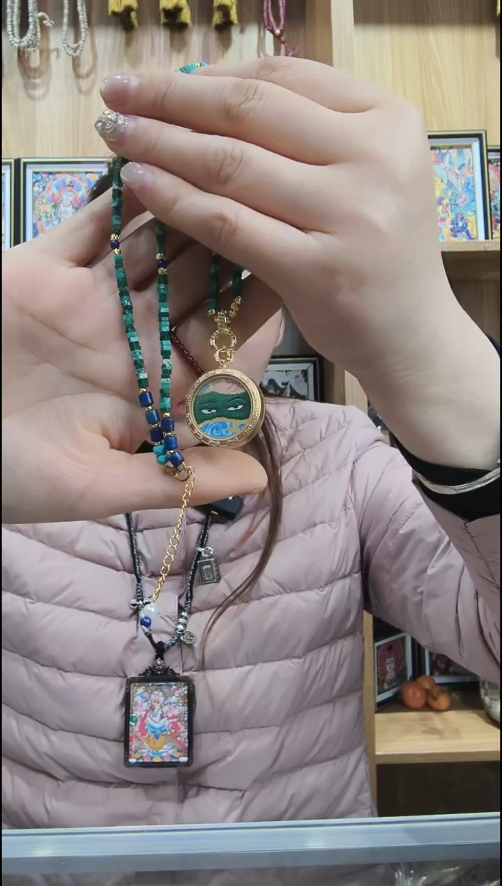 吊坠纯手绘唐卡（非质量问题 不退不换）