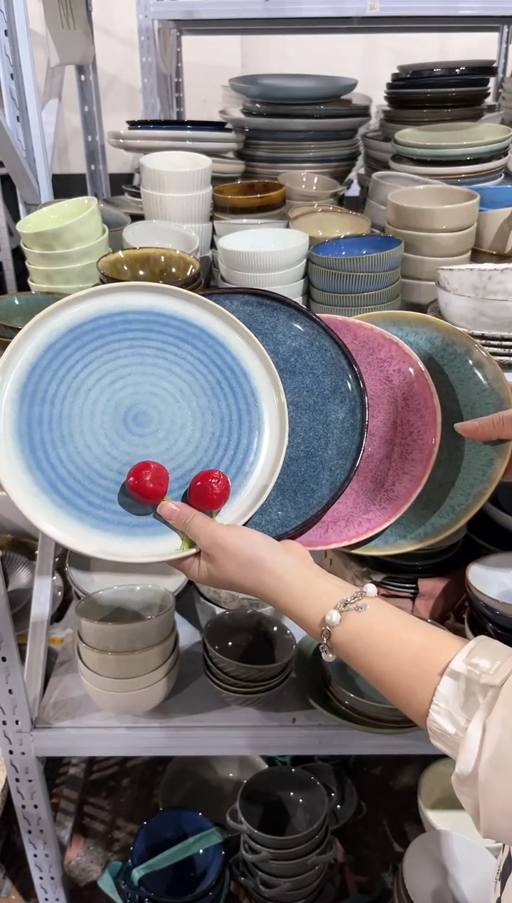 【闪购商品】瓷片外贸尾货瑕疵满20包邮X4 小盘组合