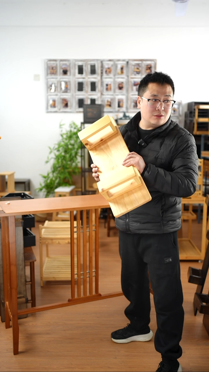 竹橡胶木长60增高架