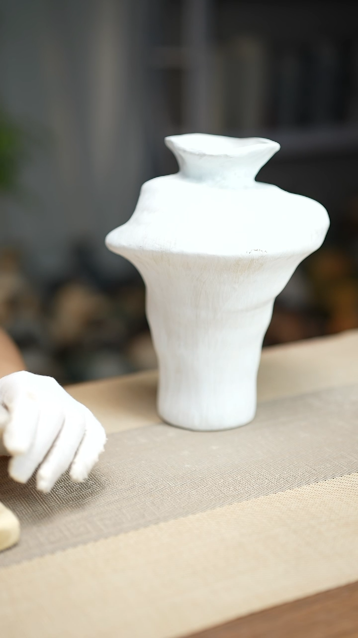  花器陶瓷花瓶手捏瓶006