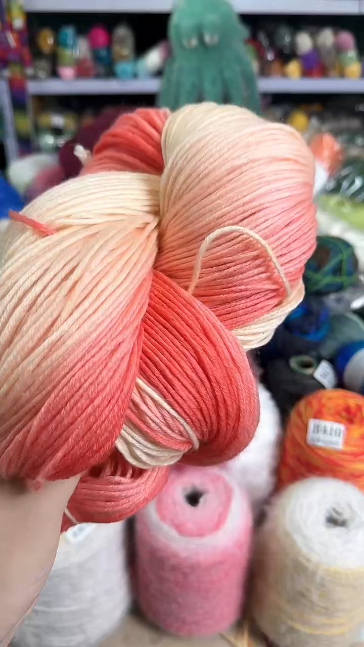 羊毛羊毛粉色渐变0.82斤